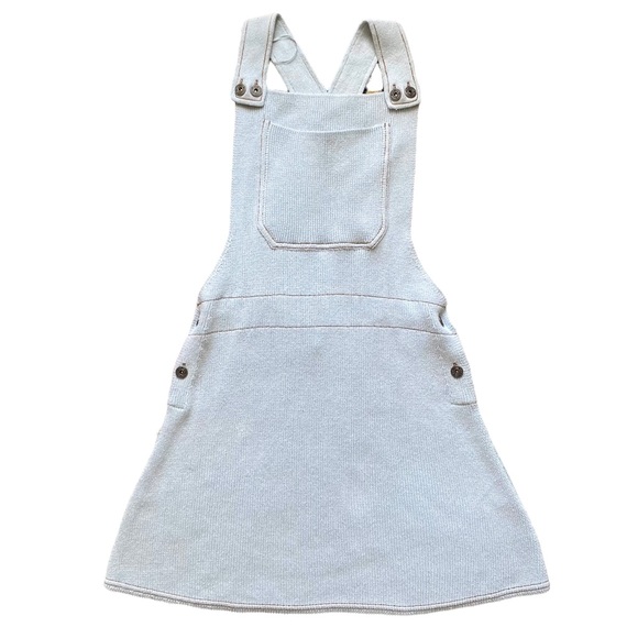 Zara Mini Dress Knit Overalls Mini Dress Blue S - Picture 2 of 15